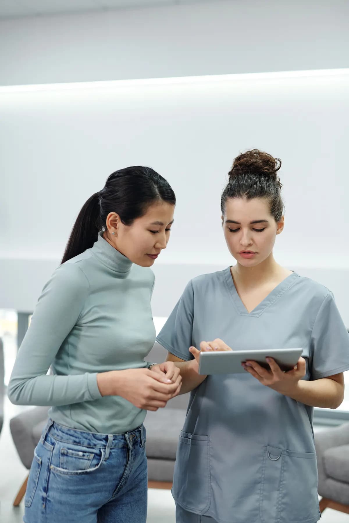 Healthcare digital services and connected patient journey concept