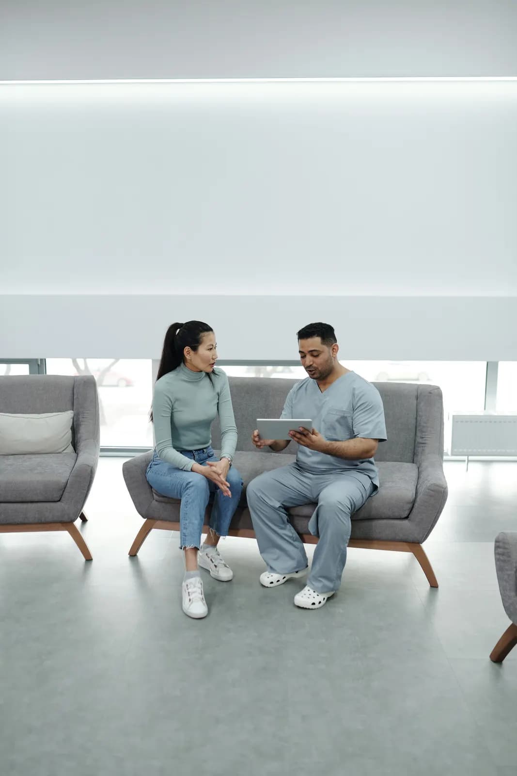 Primary care digital services and healthcare technology concept