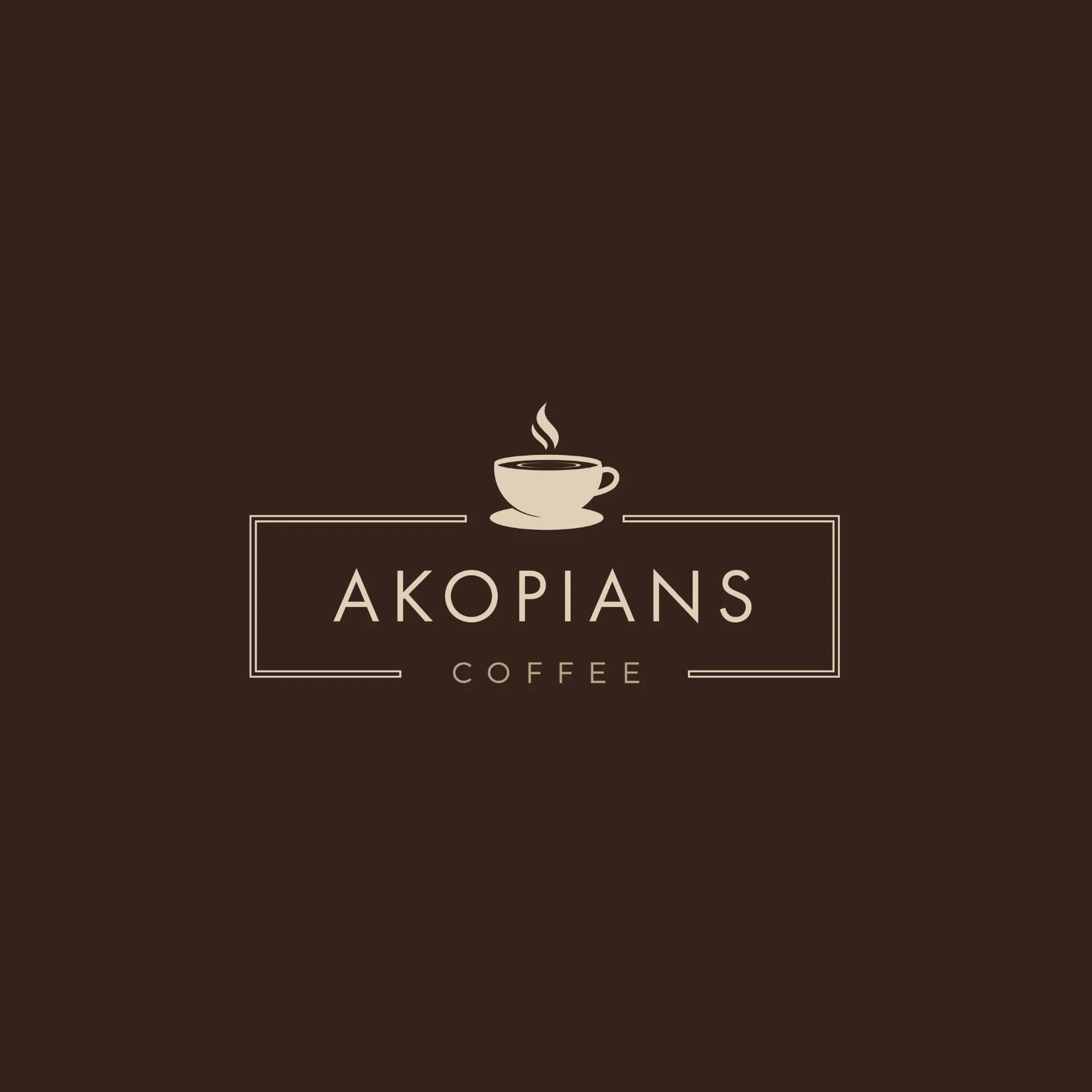 Akopians Coffee identity work